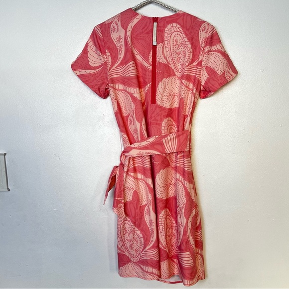 A. Putnam Golf Wrap Dress in tea rose embroidery print pink - Picture 3 of 6